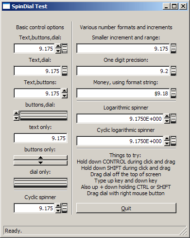 Screenshot of FXRealSpinDial